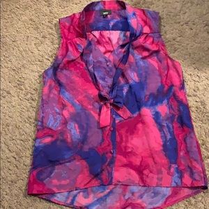 Tie dye style blouse tank